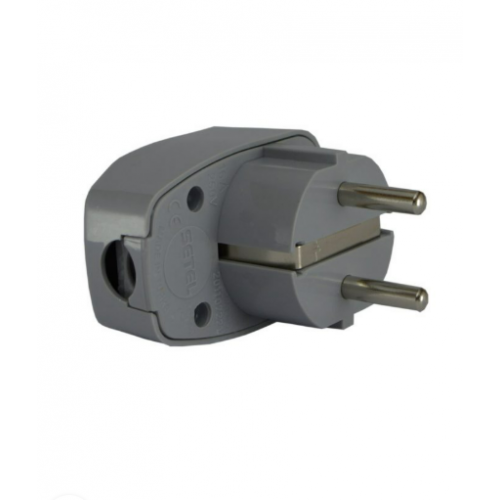Dimmerli Topraklı Erkek Fiş - Gri