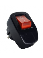 Anahtarlı Topraklı Erkek Fiş Siyah