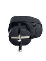 Anahtarlı Topraklı Erkek Fiş Siyah