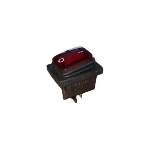 Geniş Işıklı Anahtar Siyah/Kırmızı (Körüklü)