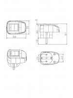 Anahtarlı Topraklı Erkek Fiş Gri