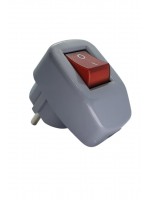 Anahtarlı Topraklı Erkek Fiş Gri