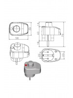 Dimmerli Topraklı Erkek Fiş Gri