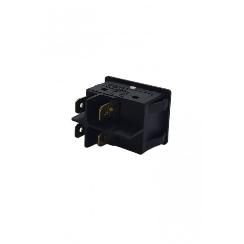 Geniş Işıksız Anahtar Siyah/Siyah (Kar)