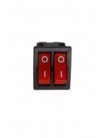 İkili Işıklı 5 Ayaklı Anahtar Kahverengi/Kırmızı (O-I)