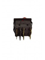 İkili Işıklı 5 Ayaklı Anahtar Kahverengi/Kırmızı (O-I)