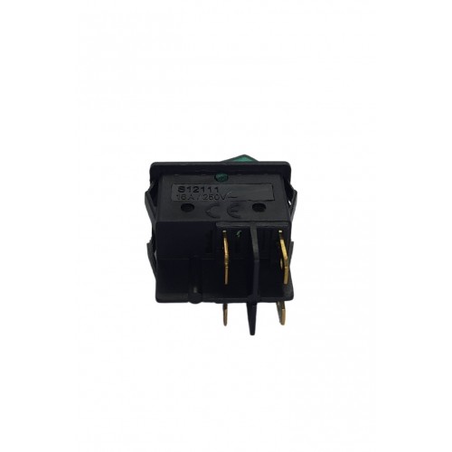 Geniş Işıklı Anahtar Siyah/Yeşil (Kar)