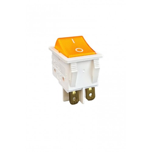 Geniş Işıklı Anahtar Beyaz/Turuncu (O-I)
