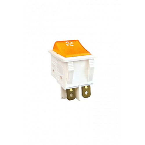 Geniş Işıklı Anahtar Beyaz/Turuncu (Fan)