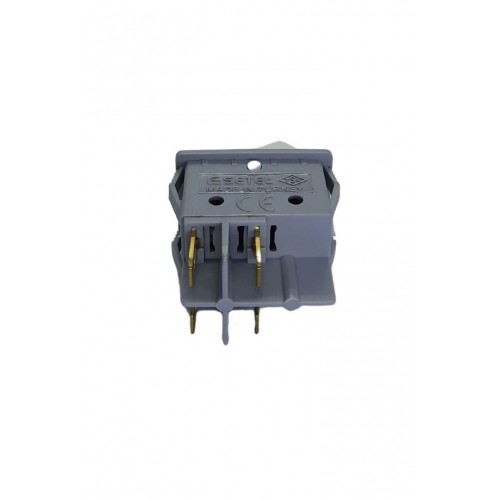 Geniş Işıklı Anahtar Gri/Beyaz (Sembollü)