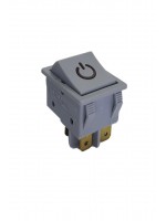 Geniş Işıklı Anahtar Gri/Gri (Sembollü)