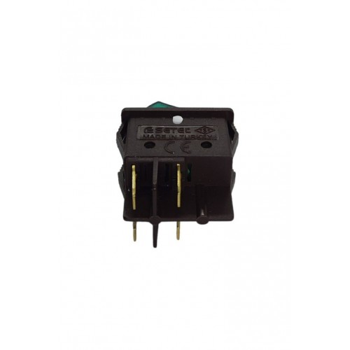 Geniş Işıklı Anahtar Kahverengi/Yeşil (O-I)