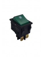 Geniş Işıklı Anahtar Siyah/Yeşil (Kar)