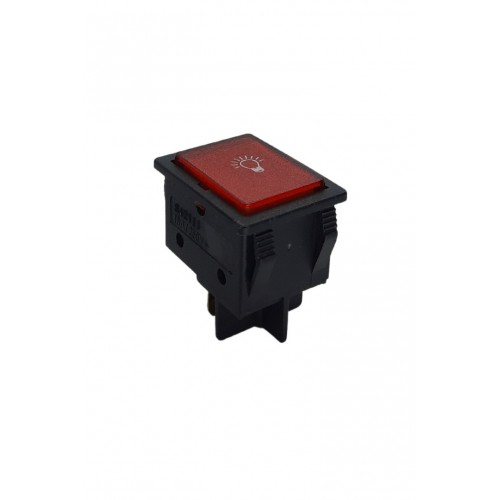 Geniş Işıklı Sinyal Lambası Siyah/Kırmızı (Ampul)