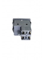 4 Vidalı Geniş Işıklı Anahtar Gri/Beyaz (Sembollü)