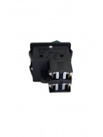 4 Vidalı Geniş Işıklı Anahtar Siyah/Kırmızı Dar Kapaklı (O-I)