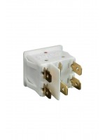 İkili Işıklı 5 Ayaklı Anahtar Beyaz/Yeşil (O-I)