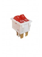 İkili Işıksız Anahtar 3 Ayaklı Beyaz/Kırmızı (O-I)