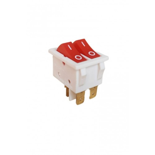 İkili Işıksız Anahtar 3 Ayaklı Beyaz/Kırmızı (O-I)