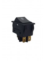 Geniş Işıksız Anahtar Siyah/Siyah (Kar)