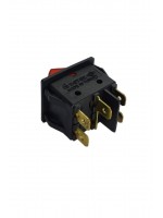 İkili Işıklı 5 Ayaklı Anahtar Siyah/Kırmızı (O-I)