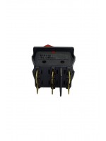 İkili Işıklı 6 Ayaklı Anahtar Siyah/Turuncu (O-I)