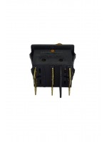 İkili Işıklı 5 Ayaklı Anahtar Siyah/Turuncu (O-I)