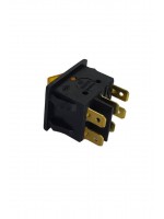 İkili Işıklı 5 Ayaklı Anahtar Siyah/Turuncu (O-I)