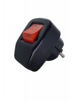 Anahtarlı Topraklı Erkek Fiş Siyah