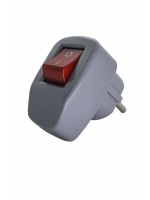 Anahtarlı Topraklı Erkek Fiş Gri