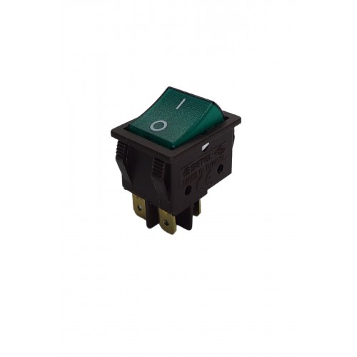 Geniş Işıklı Anahtar Kahverengi/Yeşil (O-I)