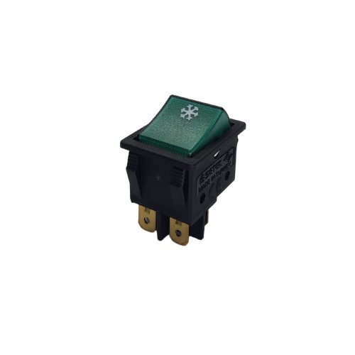 Geniş Işıklı Anahtar Siyah/Yeşil (Kar)